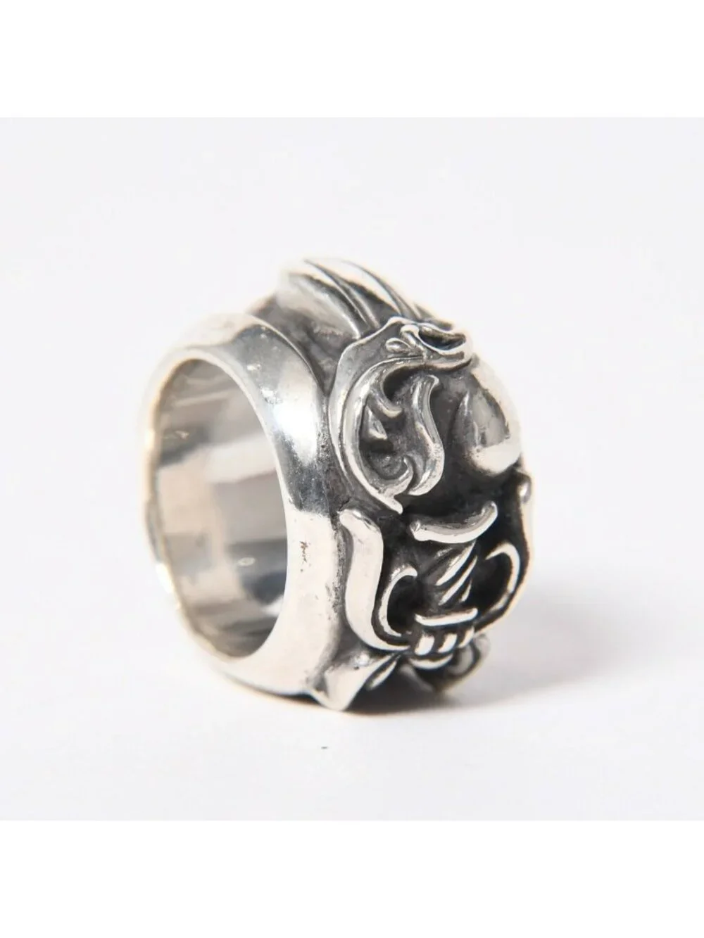 Chrome Hearts Dagger Heart Ring 925 Sterling Silver